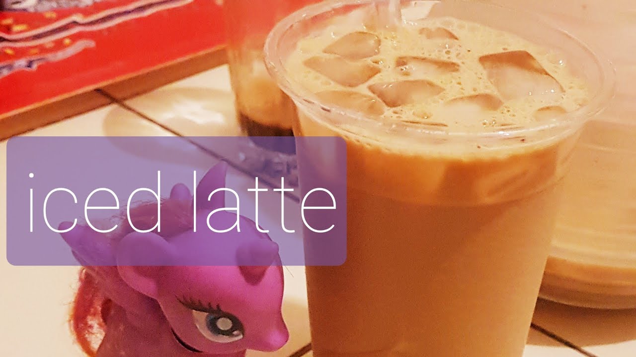ICED LATTE AT HOME 🏡 - YouTube