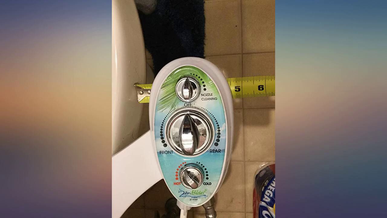 Zen Bidet Z500 Hot and Cold Water Brass Components Dual Nozzle Toilet