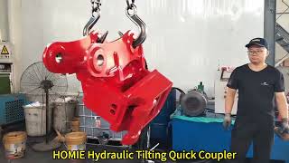 ๐โจ Introducing the HOMIE Powertilt Hydraulic Tilting Quick Coupler! ๐