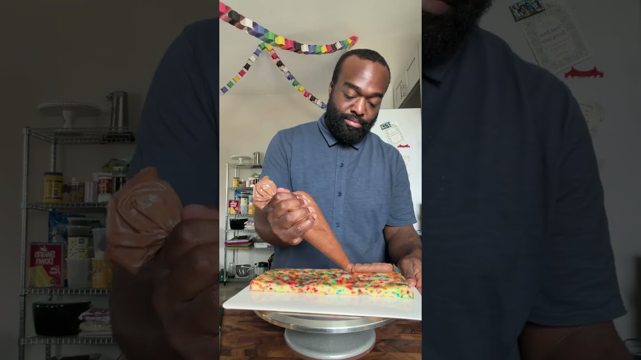 I Made My Own Birthday Cake 🎉 Funfetti Cake with Orange Curd & Chocolate Buttercream