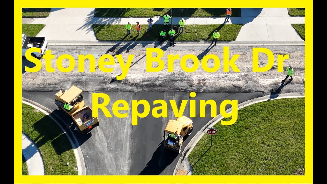 Stoney Brook Drive Repaving YouTube