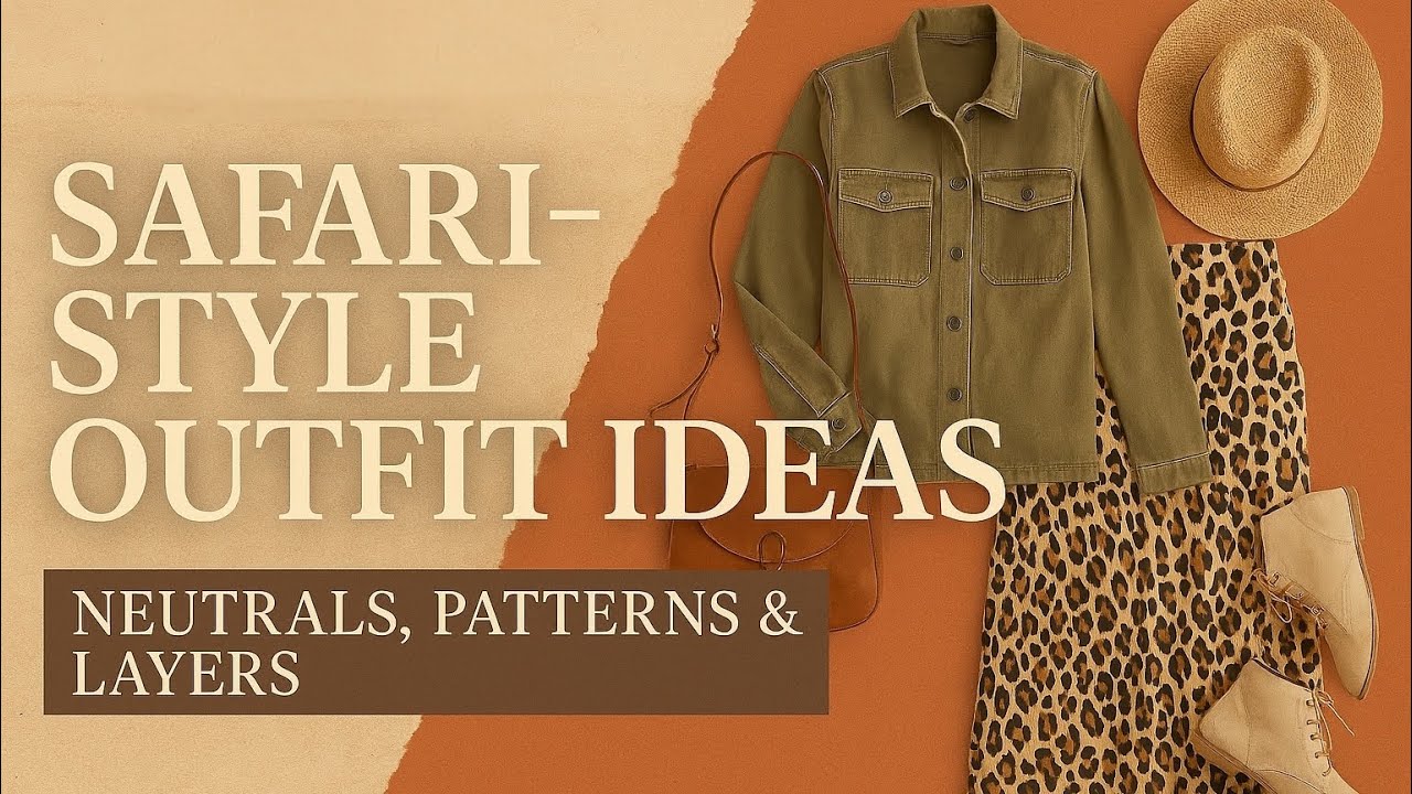 Safari Fashion Styling | Moodboard, Outfit Grid & Concept Breakdown