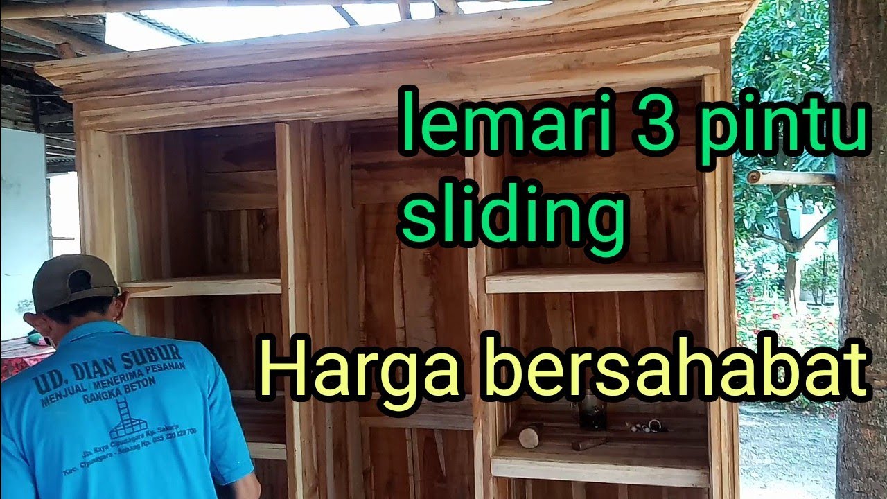 desain lemari pakaian 3 pintu  sliding  lemari baju 