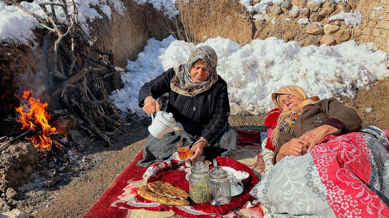 A Peaceful Village Morning to Noon | Two Sisters’ Winter Routine