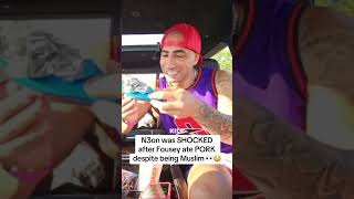 N3On Was Shocked After Fousey Ate Purk Despite Being Muslie.