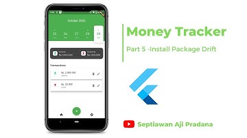 Tutorial Lengkap Membuat Aplikasi Flutter Pencatatan Keuangan -  Part 5 (Install Library Drift)