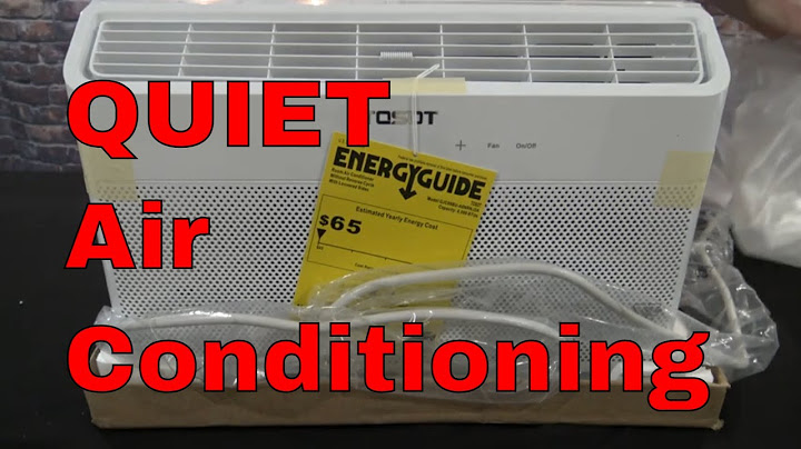 How to quiet window air conditioner