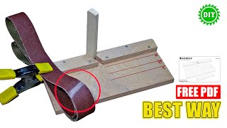 DIY Sanding Belt Making Jig - free PDF Plan - EASY Way