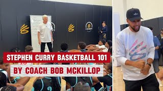 Stephen Curry's college coach Bob McKillop gives "Stephen Curry Basketball 101" speech at Curry Camp