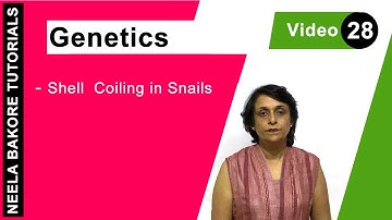 Genetics - Principles of Inheritance & Variations | NEET | Shell Coiling in Snails | Neela Bakore