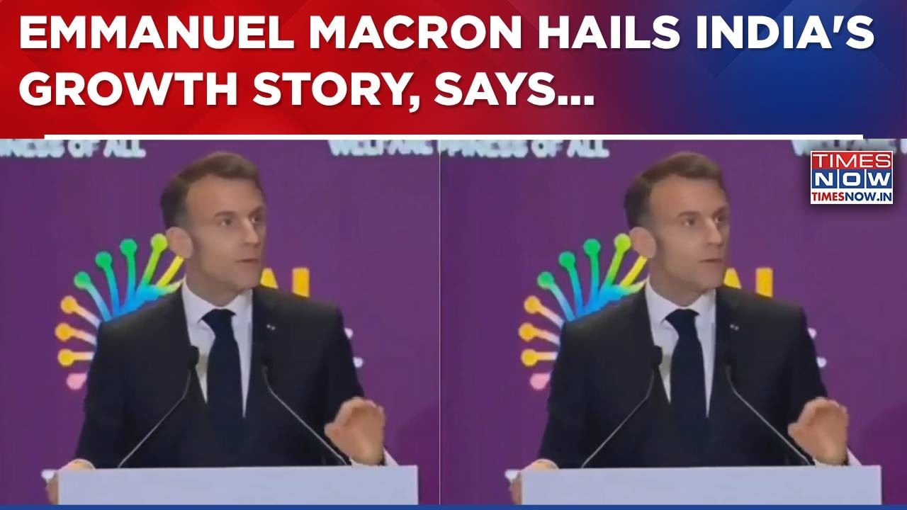 Emmanuel Macron Hails India's Inclusive Tech Model, Digital Transformation & Fintech Leap | WATCH