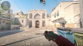 Counter Strike 2 Bug on Dust 2 by dumpster outside B Tunnels