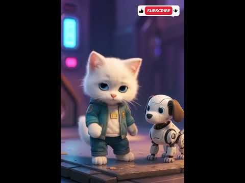 القط الآلي صديق الروبوت في مهمة المستقبل