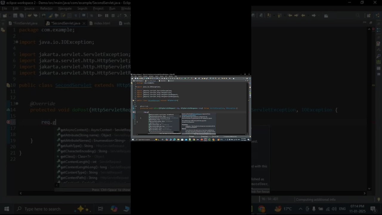 JSP and Servlets | Request Dispatcher | Web Technology Java