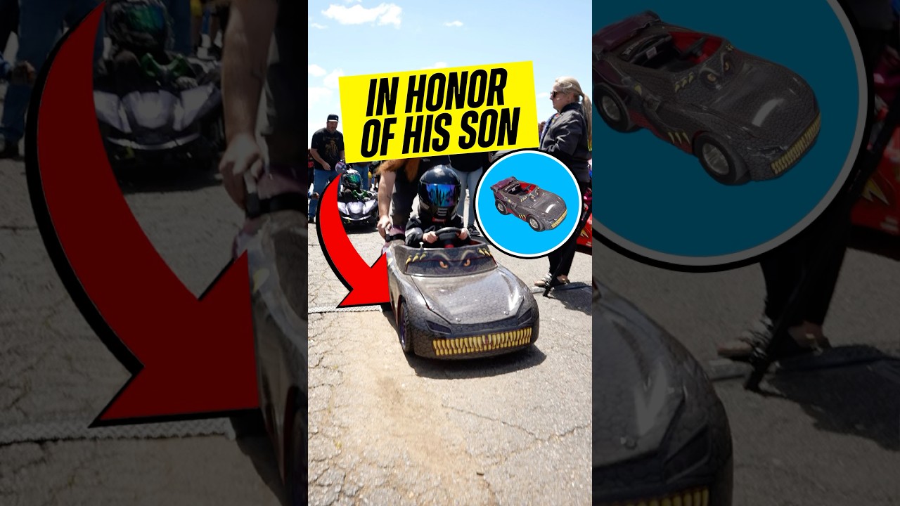 A tribute race car for Eli Seth Matthews on a mission for a cure for Leukemia at 