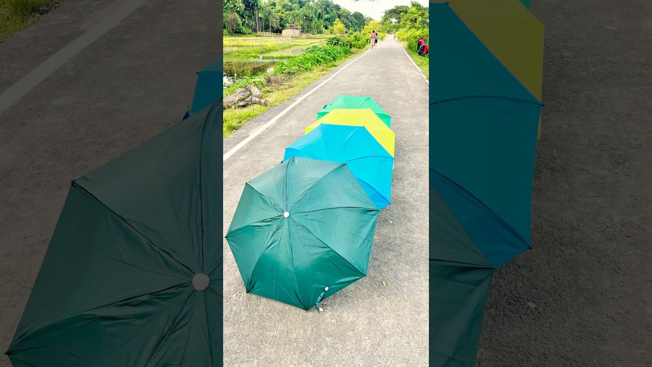 4 pices mix colour umbrella unboxing