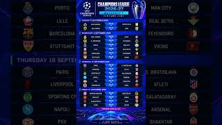 🚨 UCL MATCHDAY 1 FIXTURES! 🔥 HUGE CLASHES AHEAD! 🏆 #ZeroIQFootball