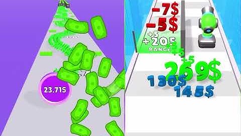 Money Shoot Run🪙 VS NumberRun - All Levels SpeedRun Gameplay Android iOS #gaming 