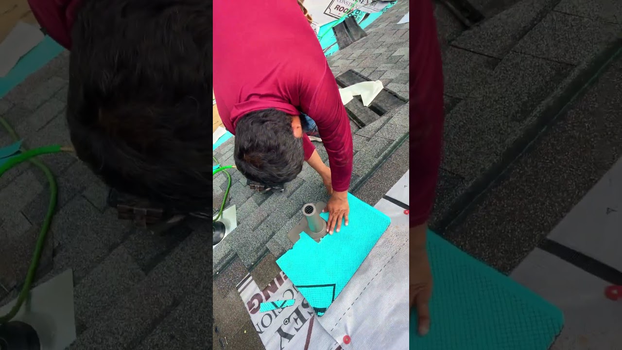 Add’l Vent Pipe Waterproofing w/ice & water protection 