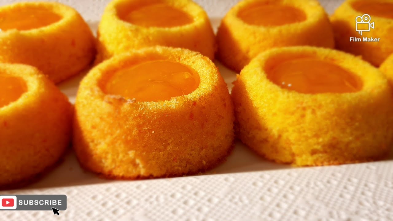 mini cake moelleux à l'orange 😋 ميني كيك بالبرتقال بمذاق لا يقاوم😋