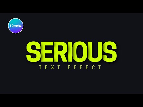 Overlapping Text Effect in Canva l easy canva l Canva Tutorial
