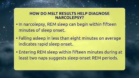 How Do MSLT Results Help Diagnose Narcolepsy? - Sleep Apnea Support Network