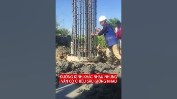 Nối thép cọc khoan nhồi 100% trên cùng một mặt cắt là đúng hay sai? #shorts