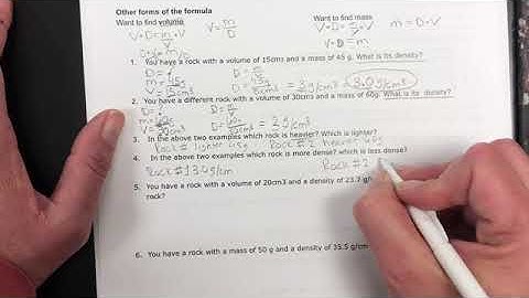 Density calculations part 2