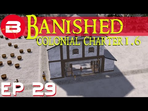 Banished Colonial Charter 1 6 Amazing Dock Fisheries Ep 27 Gameplay W Mods Youtube