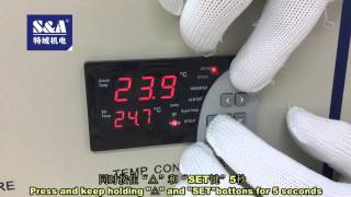 How to change to constant temperature mode for T-506 temperature controller