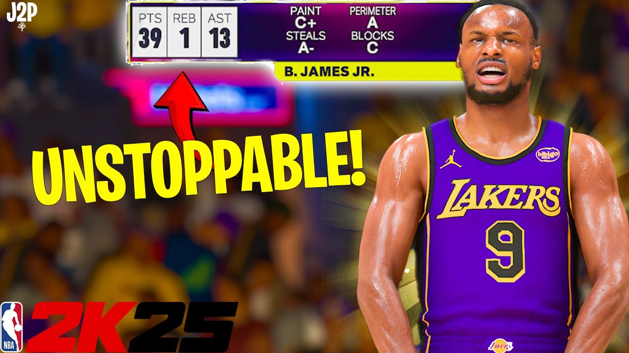BRONNY JAMES is UNSTOPPABLE on NBA 2K25!!! 39 point DOUBLE-DOUBLE ...