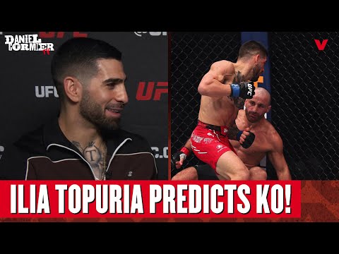 Ilia Topuria CORRECTLY PREDICTS Alexander Volkanovski KNOCKOUT, UFC 298 | Daniel Cormier Highlights