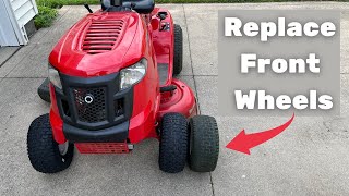 How to Replace the Front Wheels on Your Riding Lawn Mower | Troy-Bilt Pony / Bronco