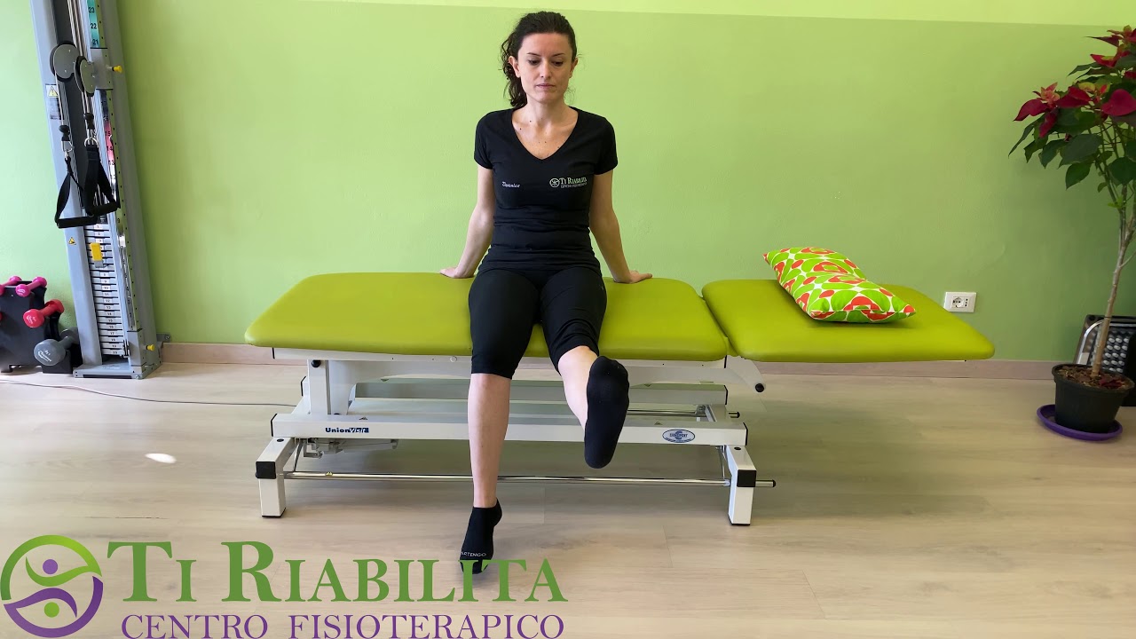 ESTENSIONE DEL GINOCCHIO DA SEDUTI YouTube