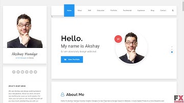 Hello Resume - CV, vCard & Portfolio HTML Template Website Template TMT review by Rene Connor