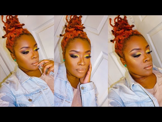 Loc fishscale bun by pstyles3 . For this look I used Nzuri Loc