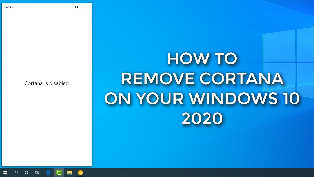 Как удалить кортану в windows 10. Как удалить кортану в windows 10
