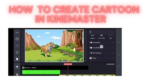 How to Make Cartoon Animation Video On Android In Kinemaster  in Hindi or urdu #kinemaster #cartoon