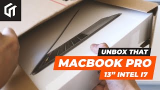 Unbox That Apple MacBook Pro 13 i7 Intel Space Grey!