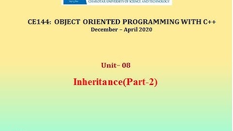 Inheritance(Part 2)