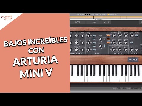 Bajos increíbles con ARTURIA MINI V (Para Techno, Tech House, Melodic etc...)🔉🔉🔉