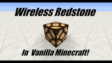 [Tutorial] Wireless Redstone in Vanilla Minecraft!