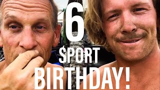 Dads birthday was a 6 sport day