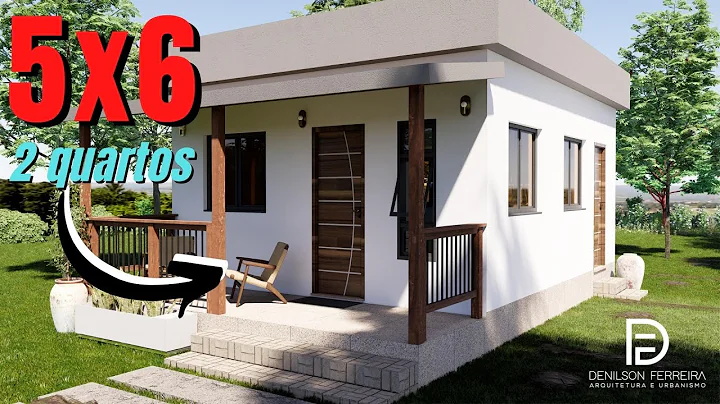 Kitnet 5x6 com 2 quartos | Mini Casa 30 m |  Tiny House | Quitinete | Loft | PLANTA NO LINK