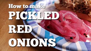 How to make Pickled Red Onions like the gourmet restaurants