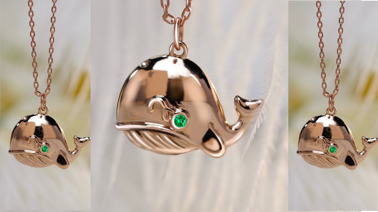 How to Make a Rose Gold Whale Necklace