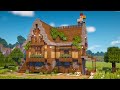 Minecraft | How to Build a House with underground storage room | Tutorial