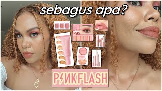 AKHIRNYA GUA REVIEW PINKFLASH!! Semua produk PINKFLASH review..foundation, bedak, eyeshadow dll