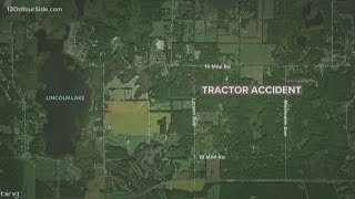 Man hospitalized after Kent County tractor accident