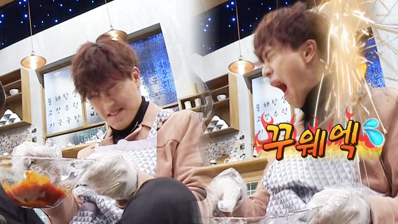 육성재, 스스로 만든 양념 맛보고 ‘못생김 대방출’ @백종원의 3대 천왕 20170304